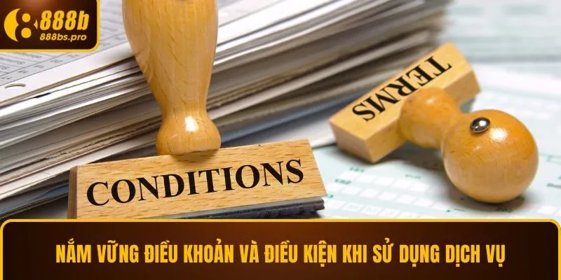 Nắm vững điều khoản và điều kiện khi sử dụng dịch vụ